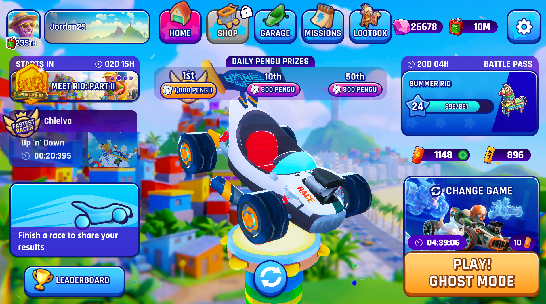 Moody Madness racing game